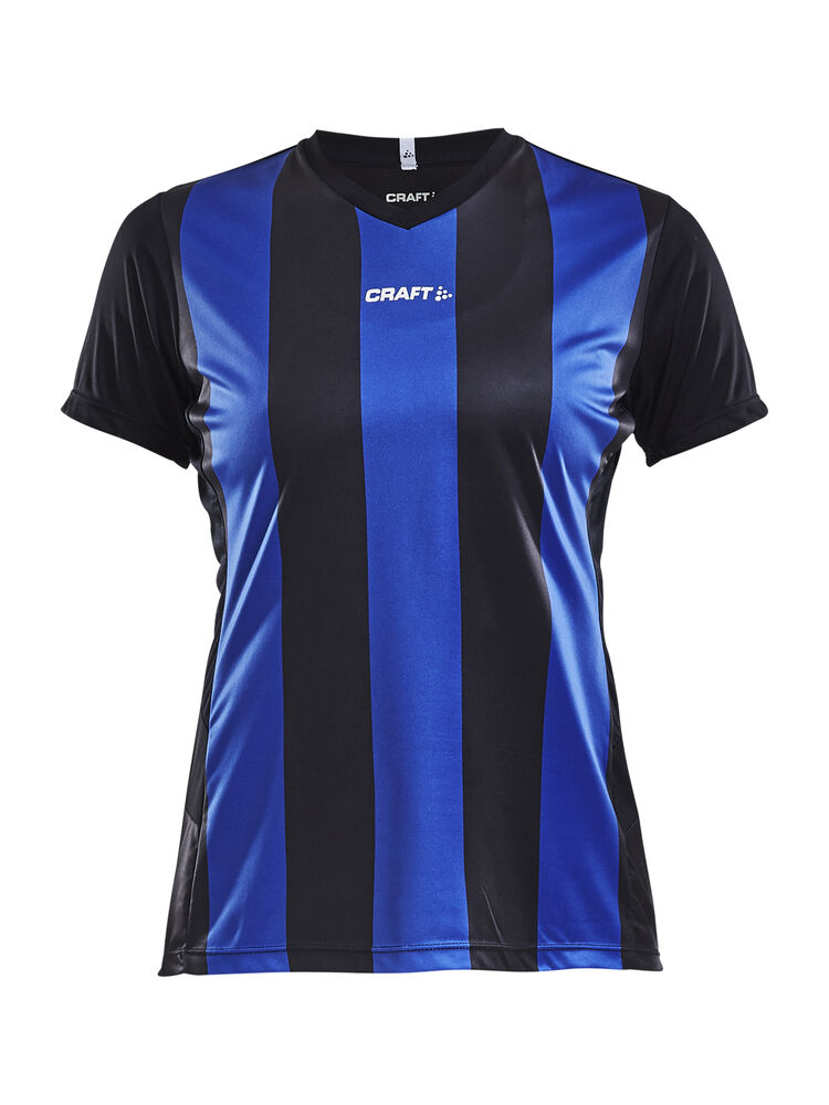 Craft Progress Jersey Stripe W - Black/Club Cobolt [9346] / XS
