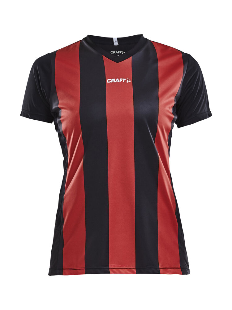 Progress Jersey Stripe W från Craft i Svart/Bright red