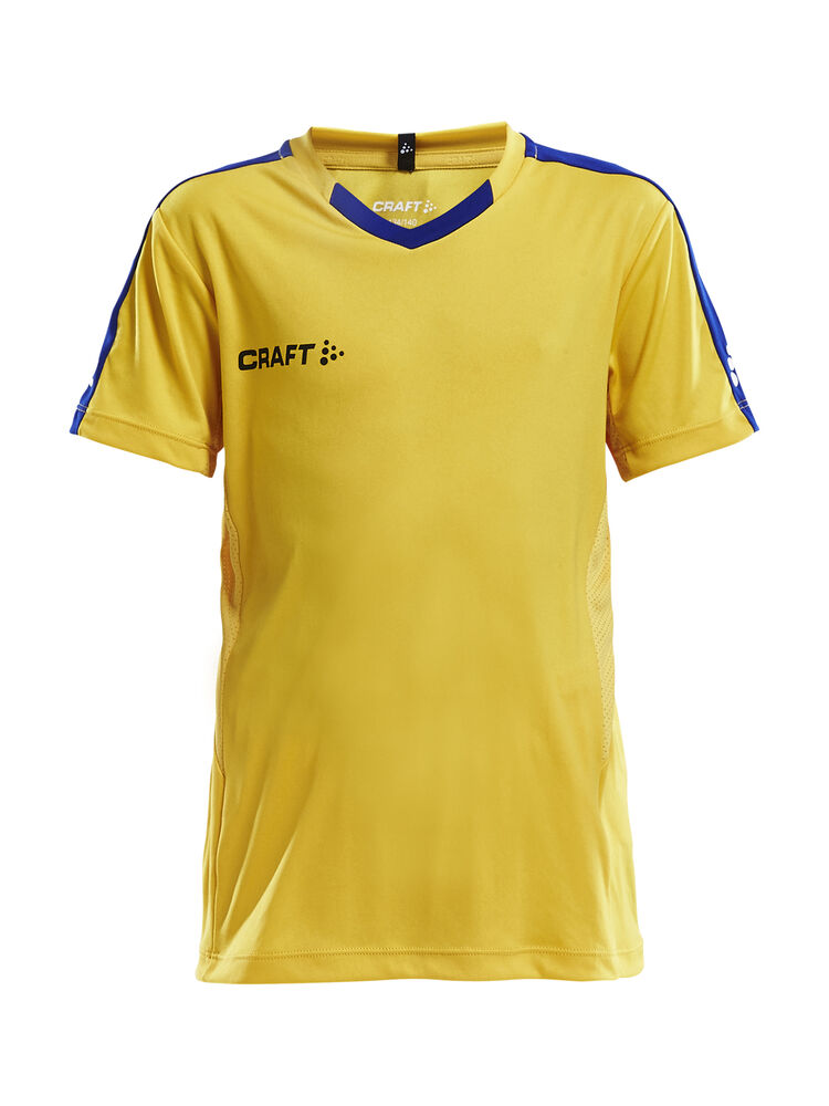 Progress Jersey Contrast Jr från Craft i Sweden yellow/Club cobolt