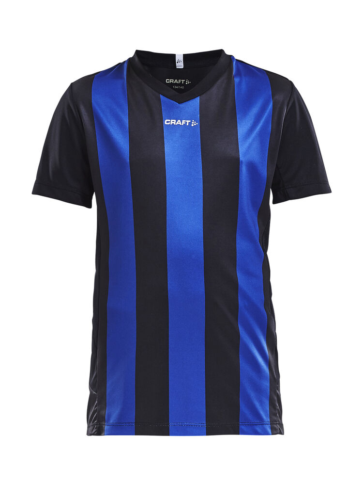 Progress Jersey Stripe Jr från Craft i Svart/Club cobolt
