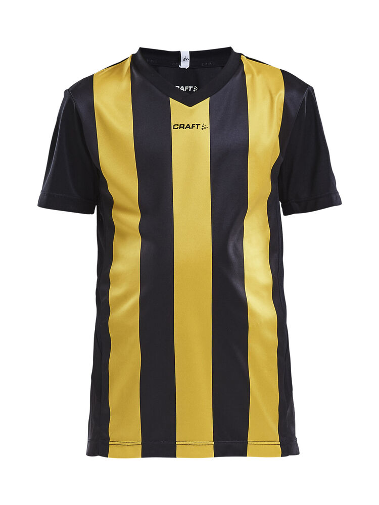 Progress Jersey Stripe Jr från Craft i Svart/Sweden yellow