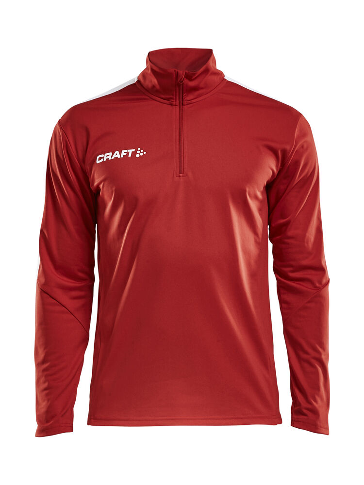 Progress Halfzip Ls Tee M från Craft i Bright red