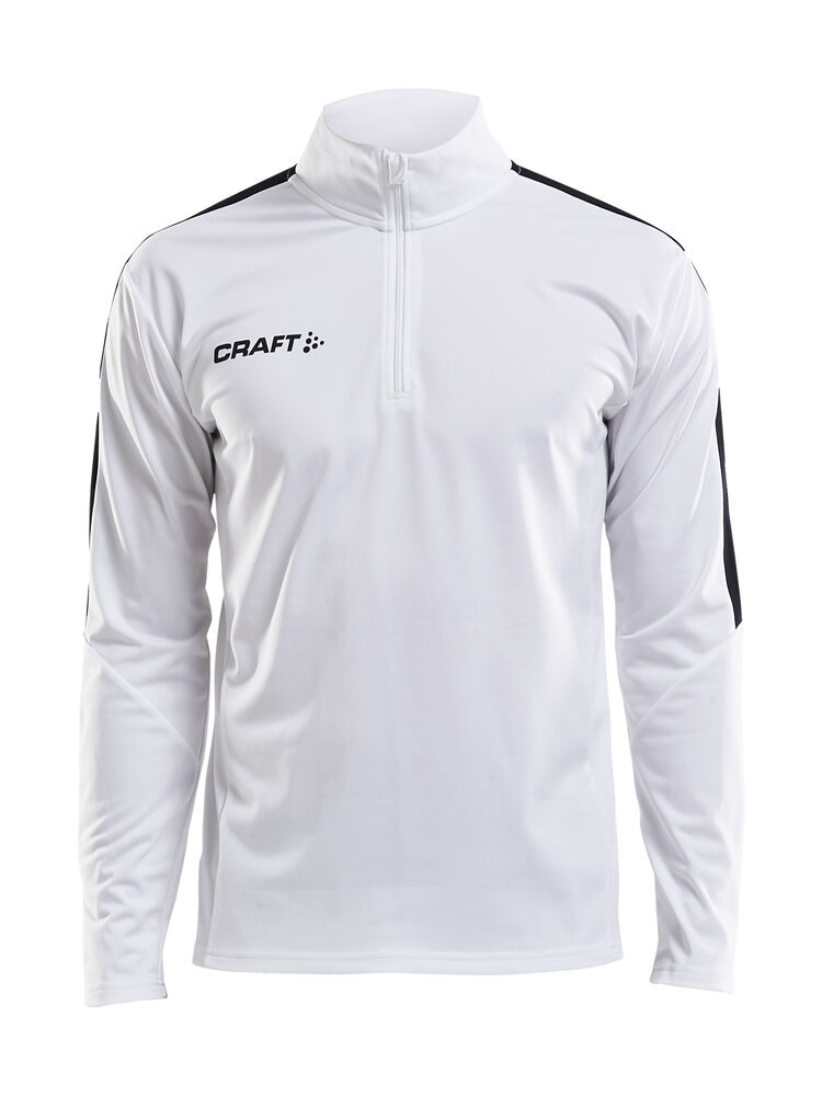 Progress Halfzip Ls Tee M från Craft i Vit