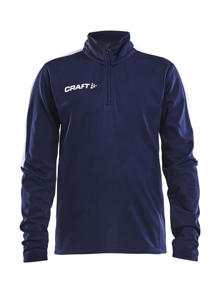 Progress Halfzip Ls Tee Jr från Craft i Marinblå