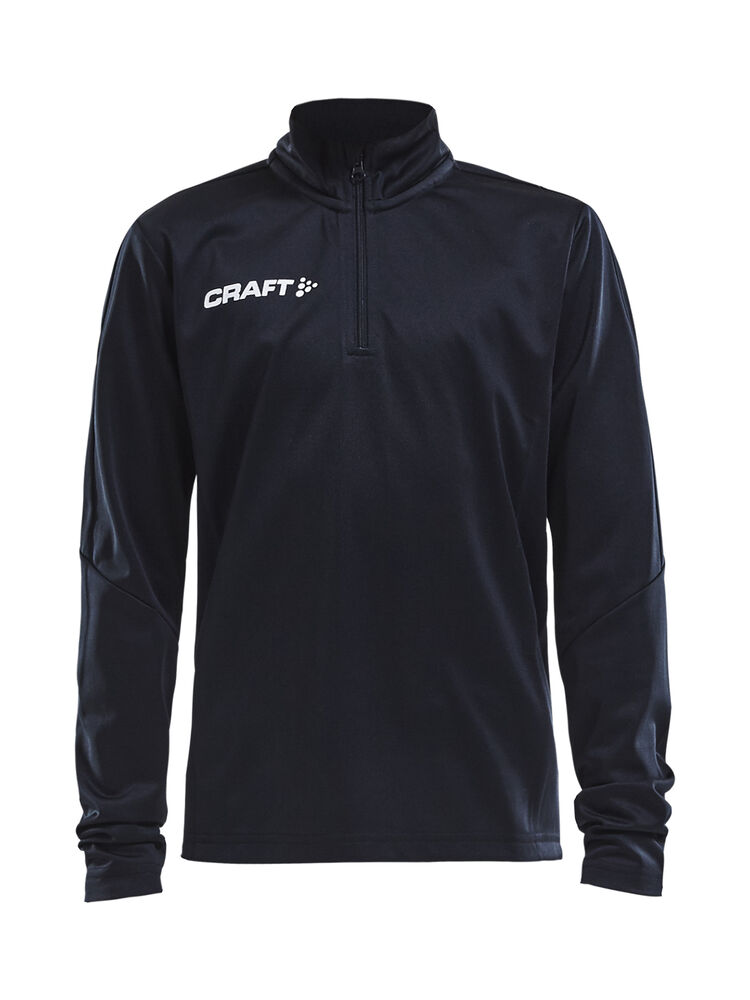 Progress Halfzip Ls Tee Jr från Craft i Svart