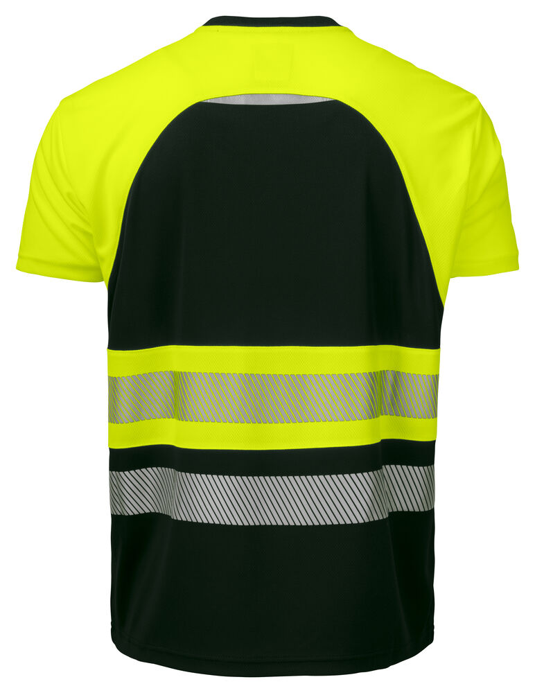 Projob 6020 T-SHIRT EN ISO 20471 KLASSE 1 - Yellow/Black [11] / XS