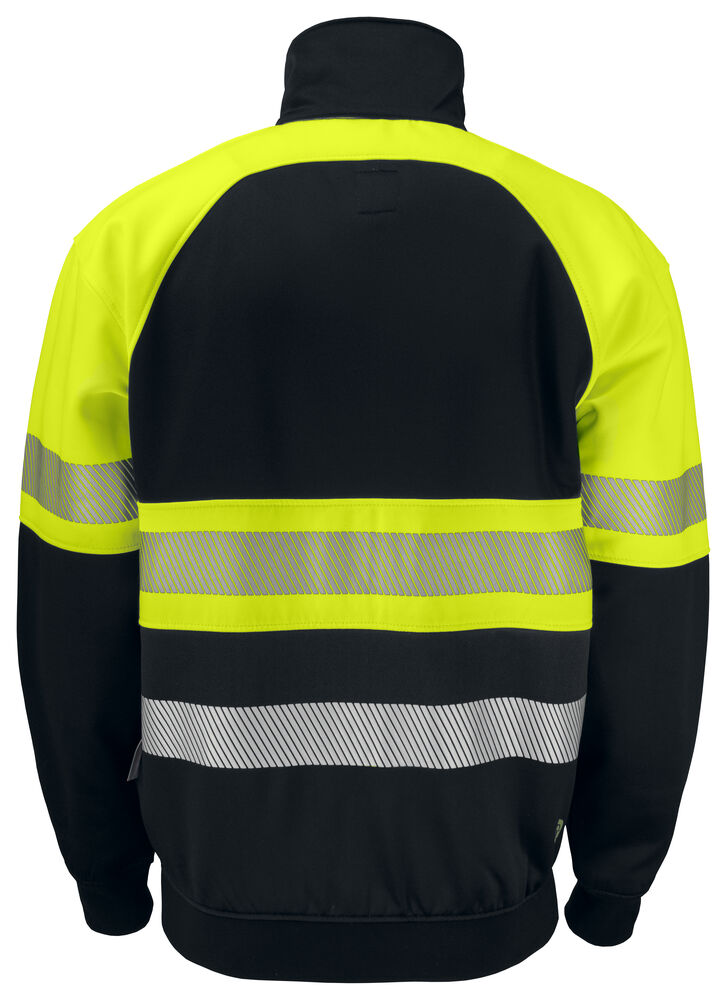 Projob 6120 SWEATSHIRT EN ISO 20471-KLASSE 1 - Yellow/Black [11] / XS