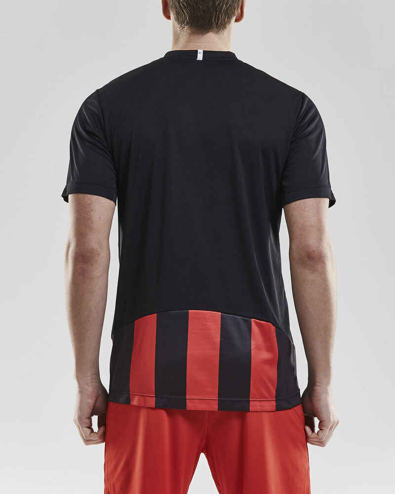 Craft Progress Jersey Stripe M - Black/Bright Red [9430] / XS