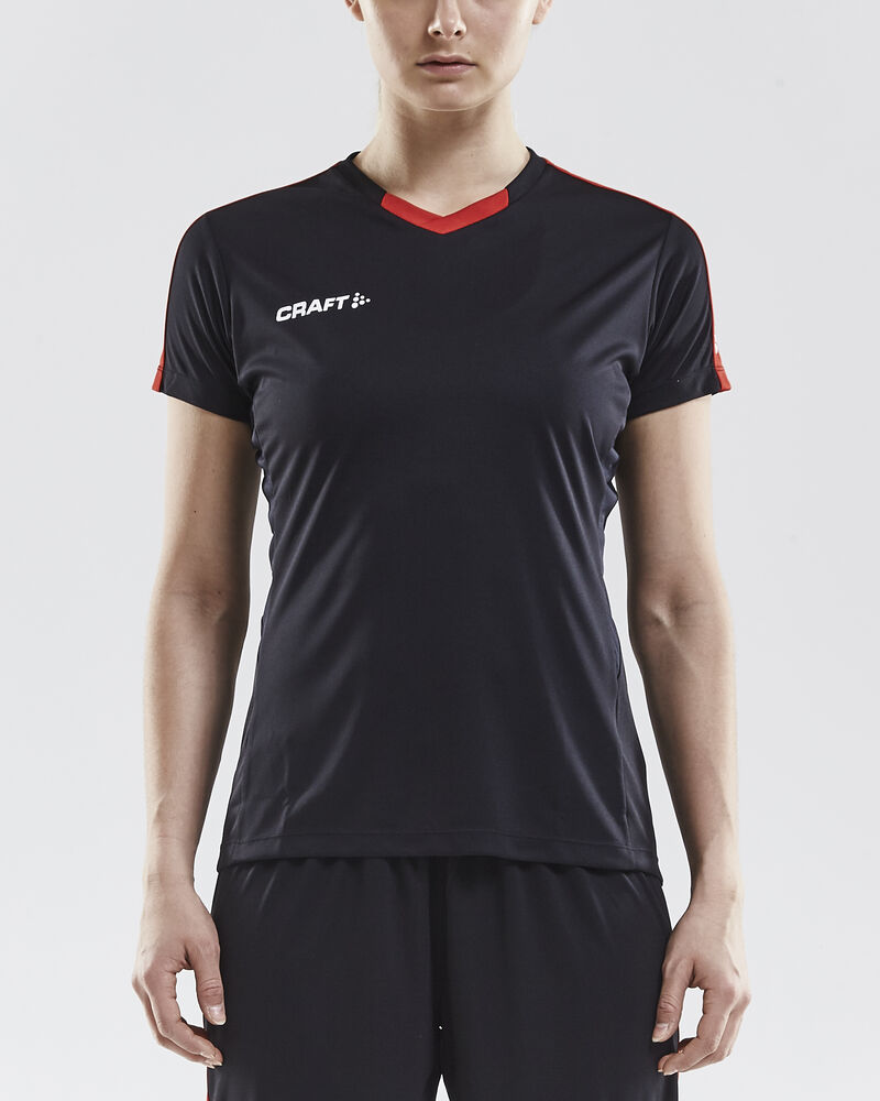 Craft Progress Jersey Contrast W - Black/Bright Red [9430] / XS