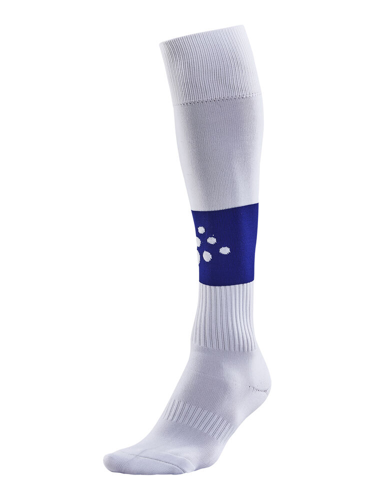 Squad Sock Contrast från Craft i Vit/Club cobolt