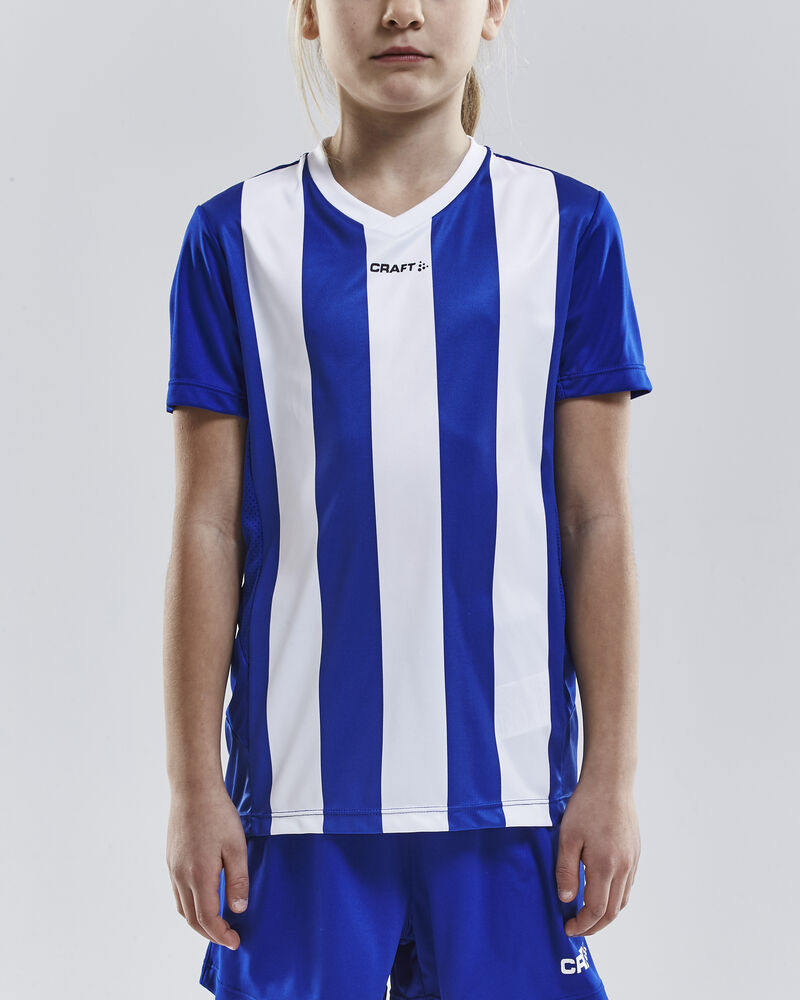 Craft Progress Jersey Stripe Jr - Club Cobolt [1346] / 122/128