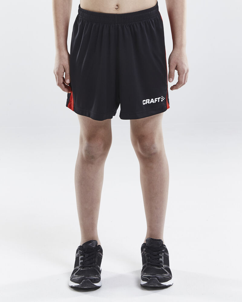 Craft Progress Short Contrast Jr - Black/Bright Red [9430] / 122/128