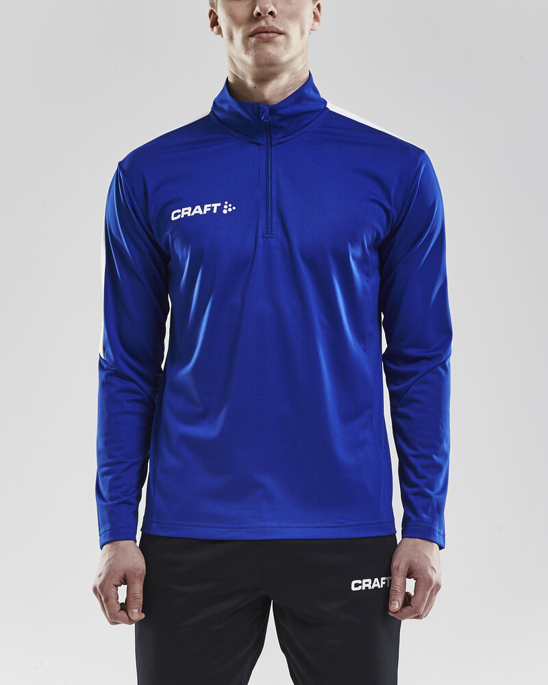 Craft Progress Halfzip Ls Tee M - Club Cobolt [1346] / XS