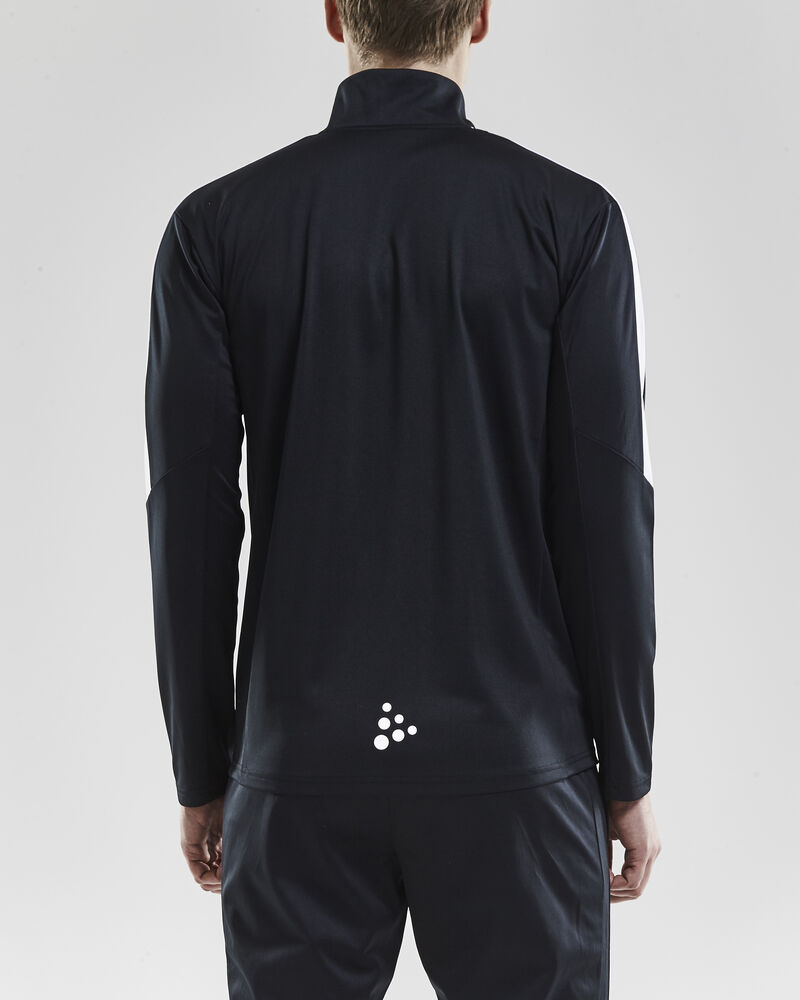 Craft Progress Halfzip Ls Tee M - Black/White [9900] / XS
