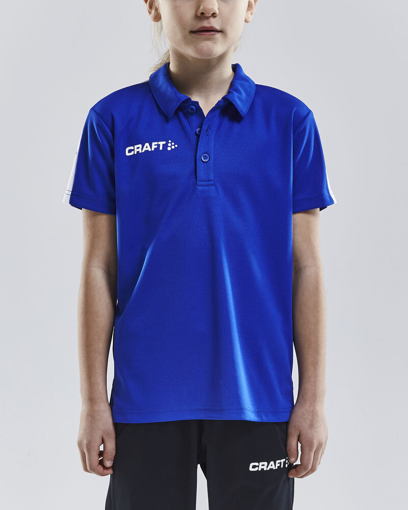 Craft Progress Polo Pique JR - Club Cobolt [1346] / 122/128