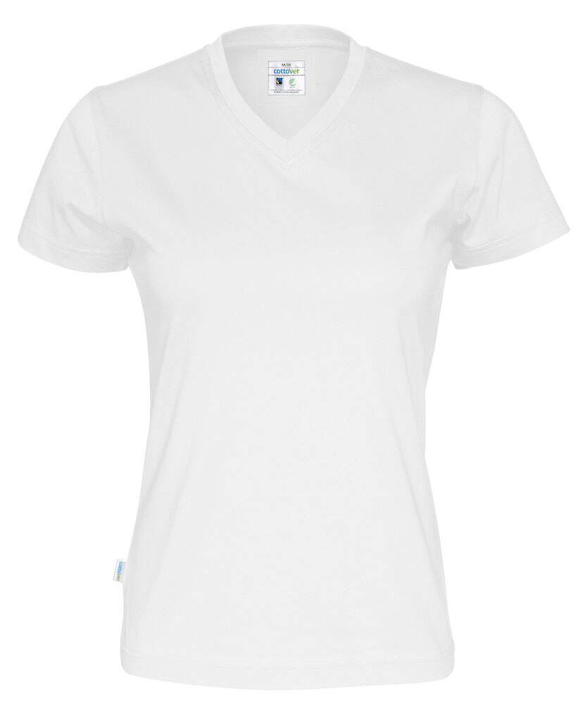 T-Shirt V-Neck Lady (Gots) 