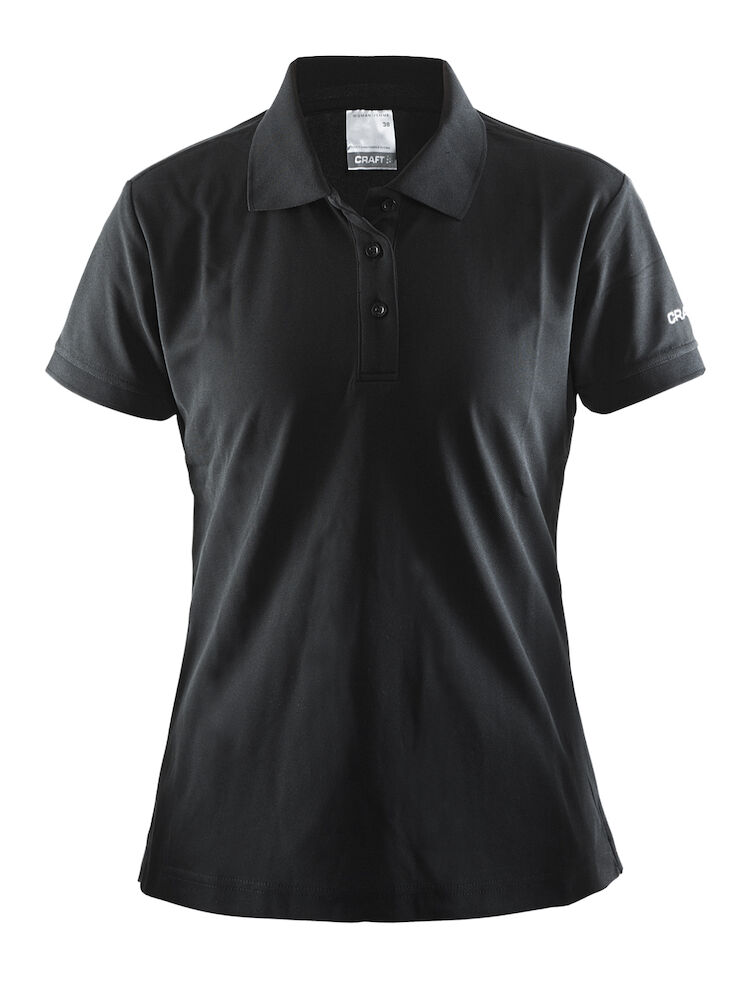 Craft Pique Polo Wmn Black XS