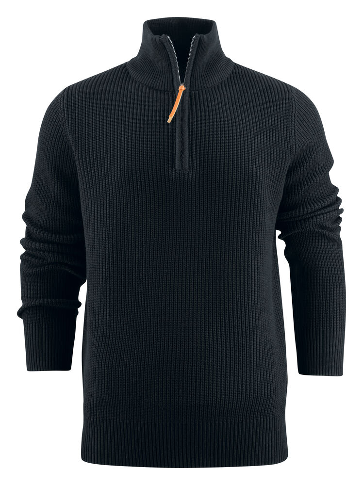 Flatwillow Quarter Zip Knit Black XS