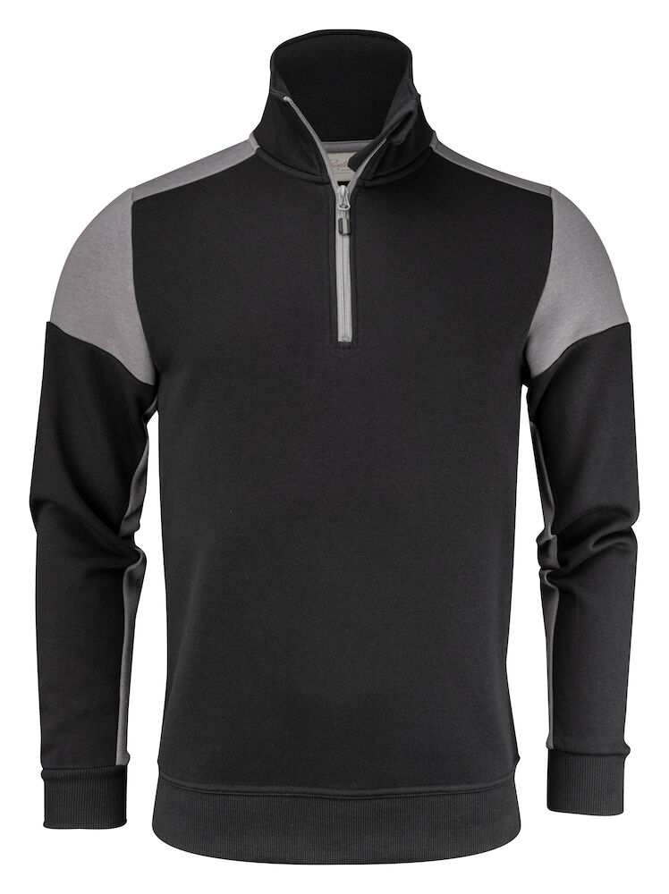 Prime Halfzip Sweater 9093 Blk/Ant 4XL