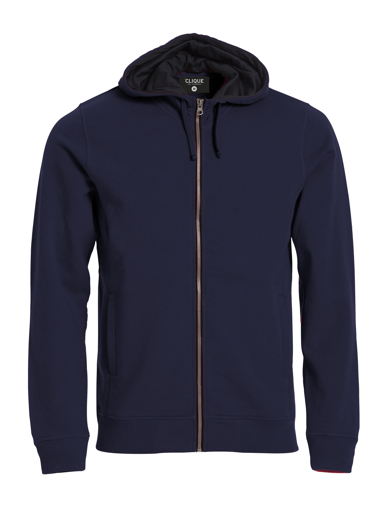 Hettejakke Clique Classic Hoody Full Zip Herre i Marineblå