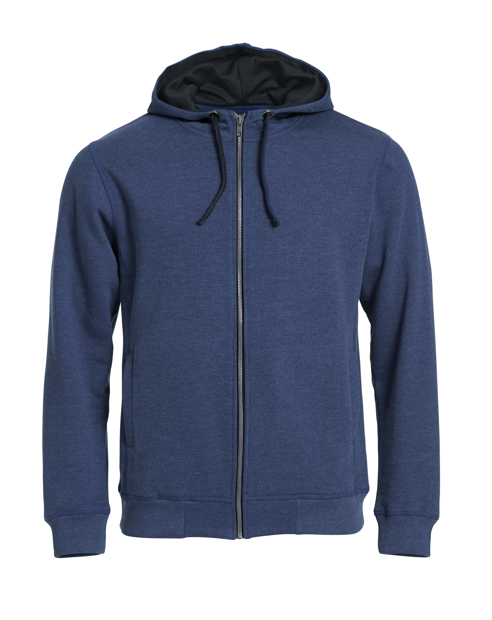 Hettejakke Clique Classic Hoody Full Zip Herre i Blåmelert