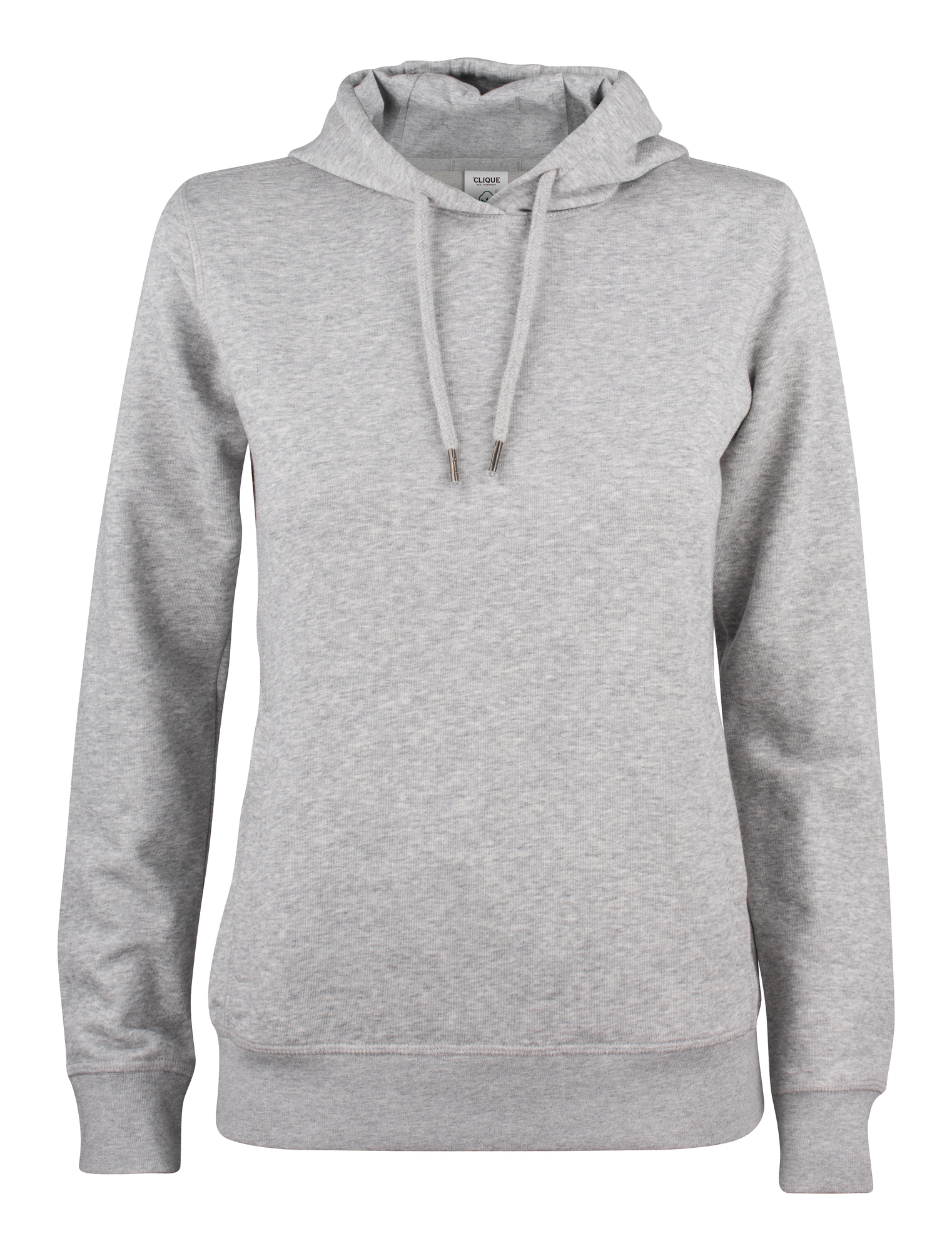 Hettegenser Clique Premium OC Hoody Dame i Gråmelert