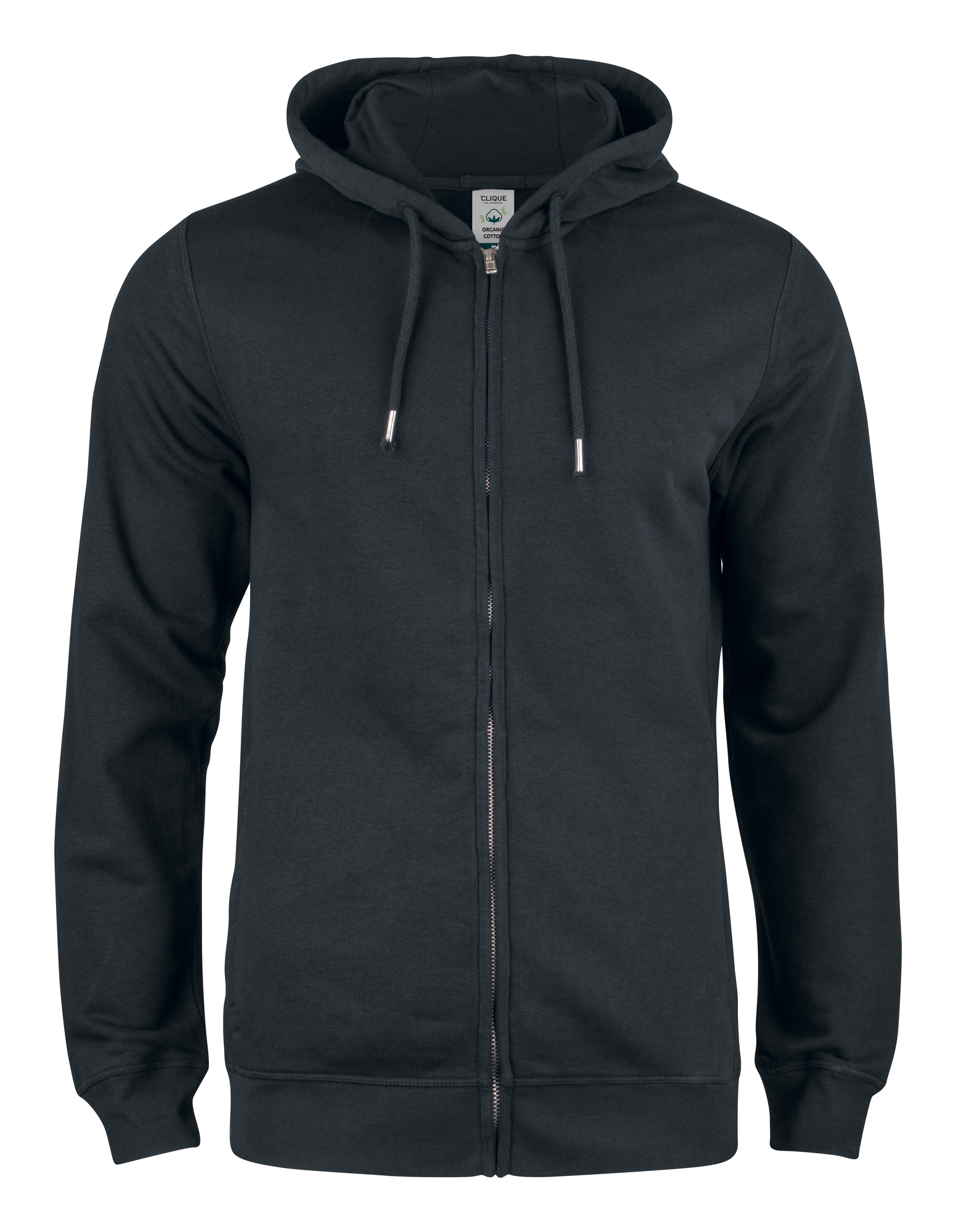 Hettejakke Clique Premium OC Hoody Full Zip Herre i Sort