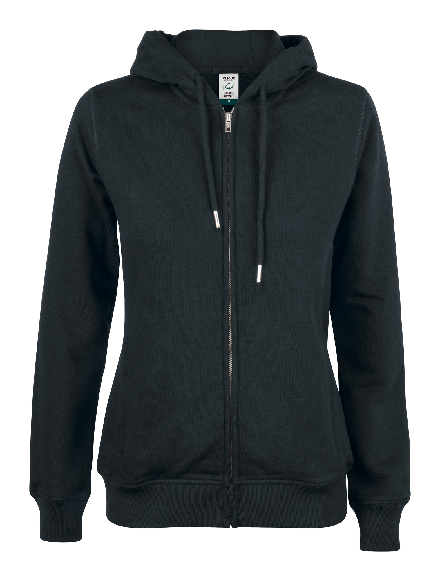 Hettejakke Clique Premium OC Hoody Full Zip Dame i Sort
