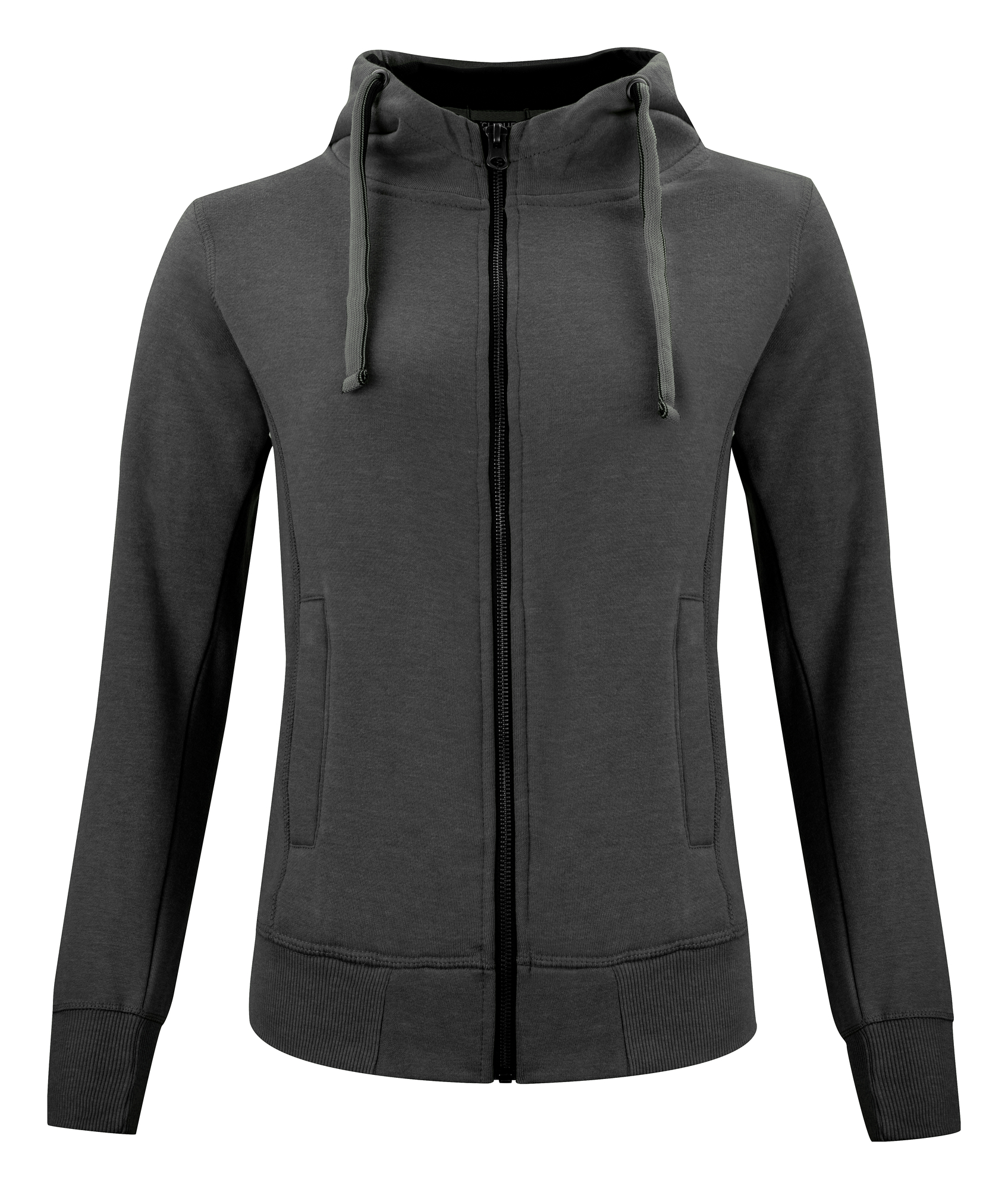 Classic Hoody Full Zip Women i färgen antracitmelerad