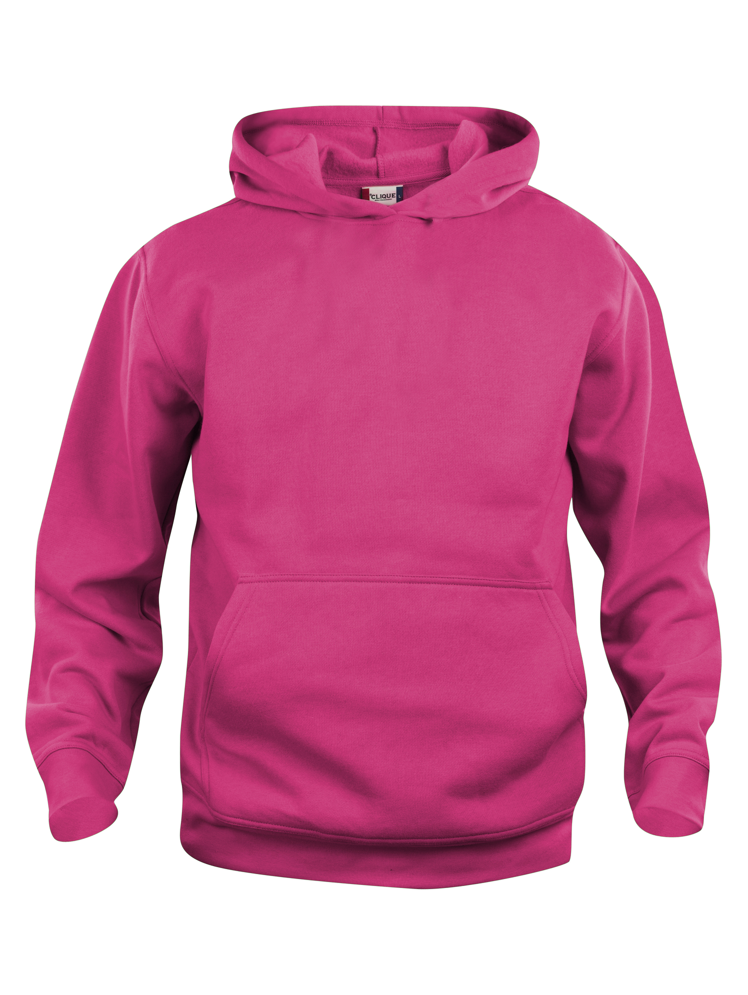 Hettegenser Clique Basic Hoody Junior i Cerise