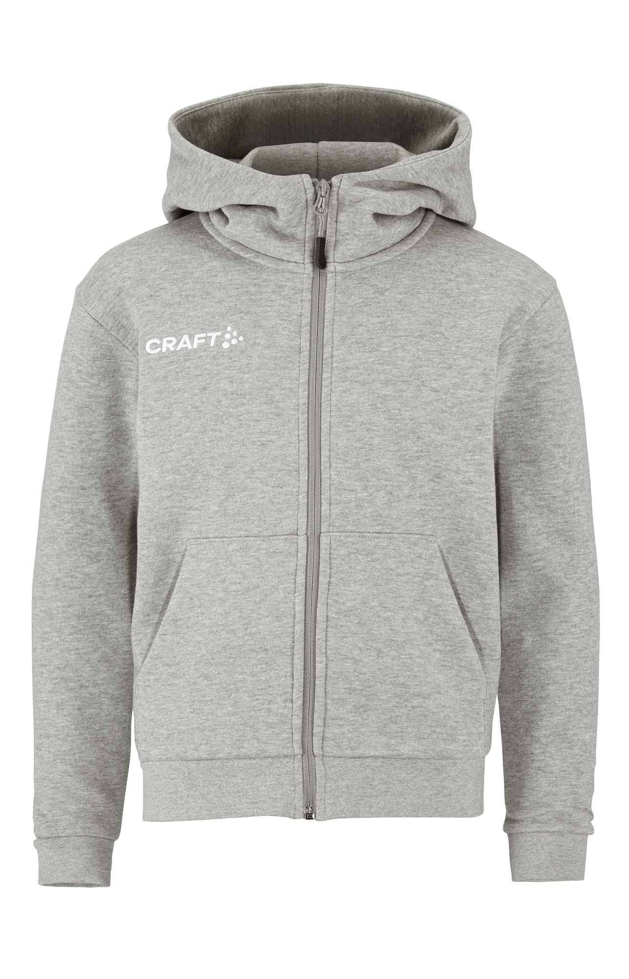 Craft Community 2.0 Logo Fz Hoodie Junior i Grey melange