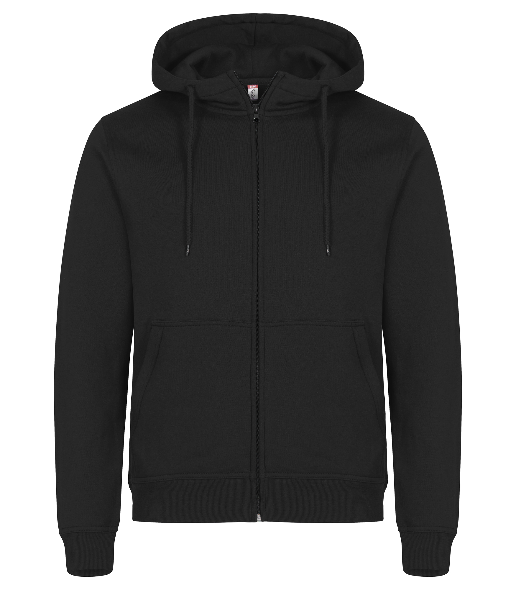 Hettejakke Clique Miami Hoody Full Zip Herre i Sort