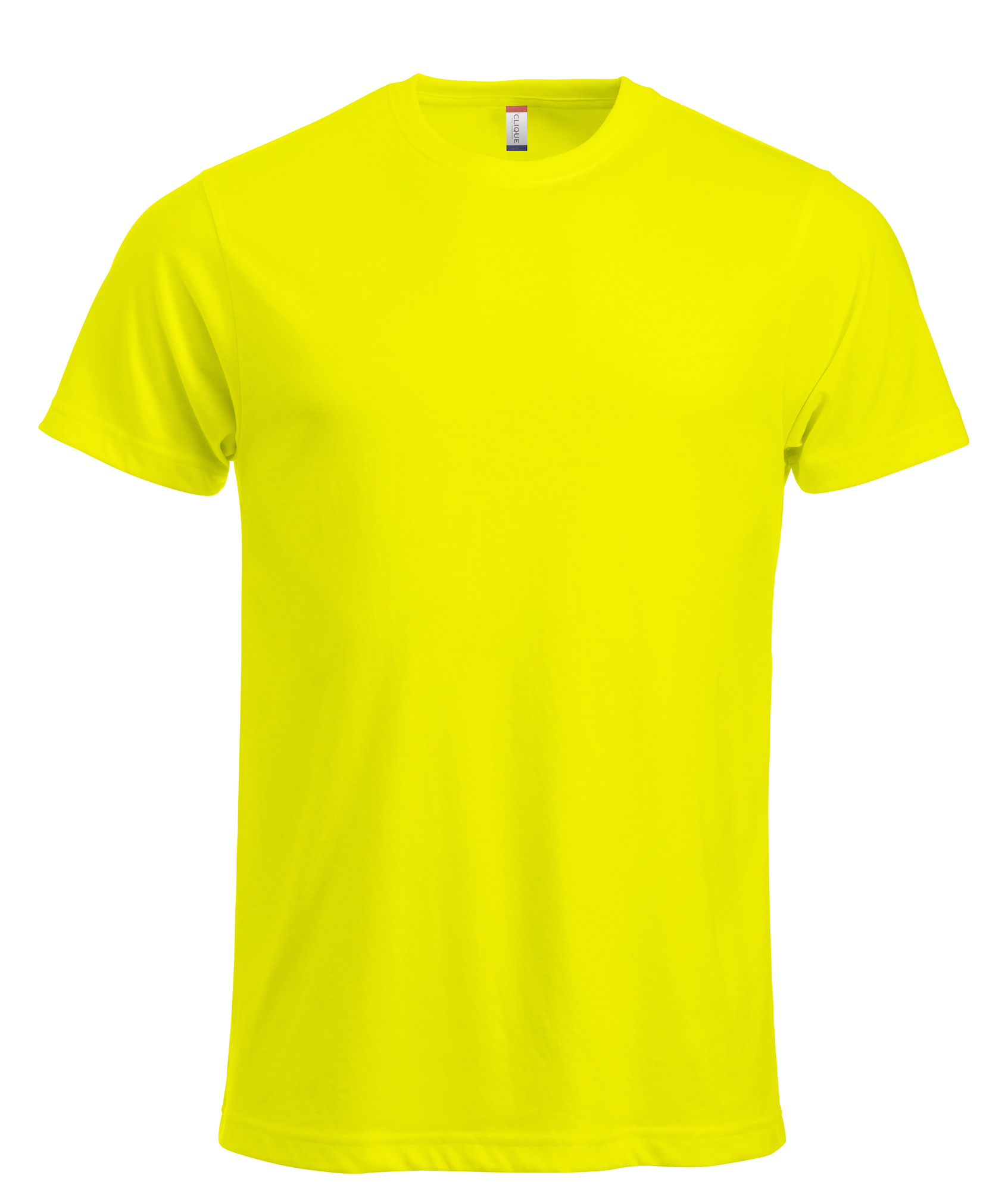 T-skjorte Clique New Classic-T Herre i Synlighetsgul