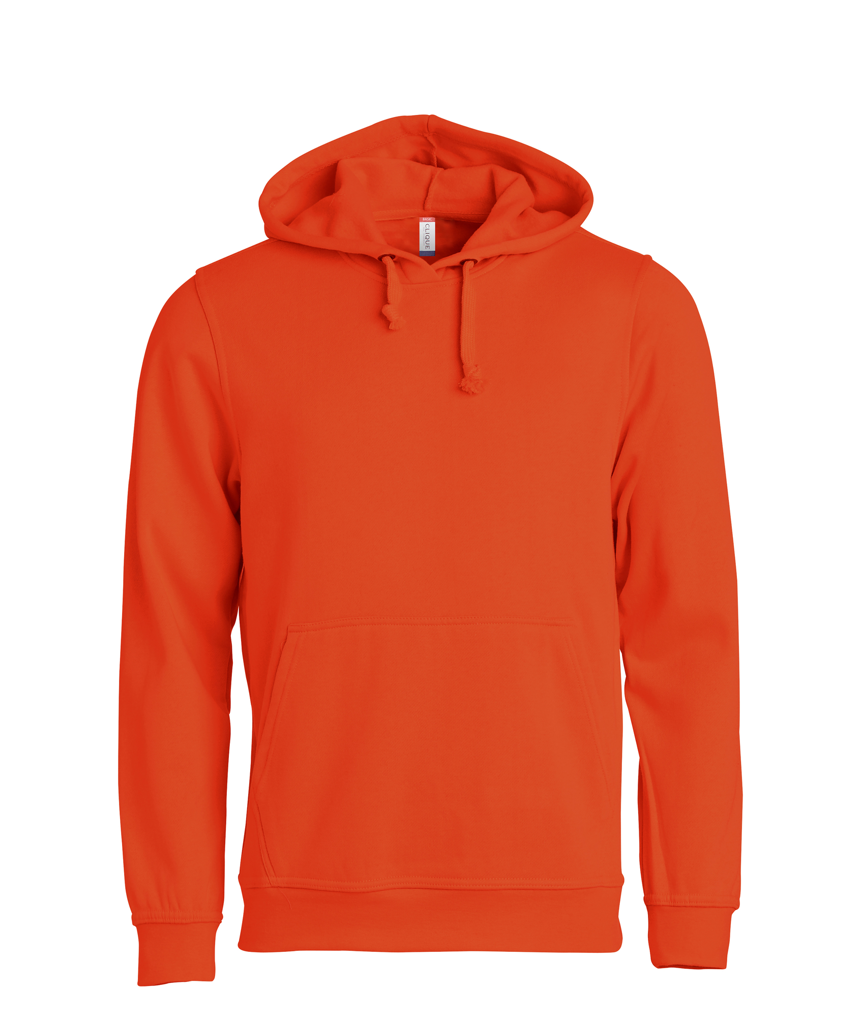 Hettegenser Clique Basic Hoody Unisex i Blodoransje