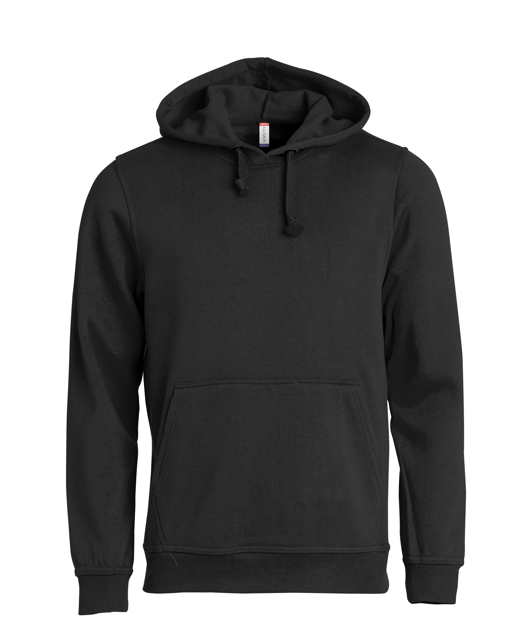 Hettegenser Clique Basic Hoody Unisex i Sort