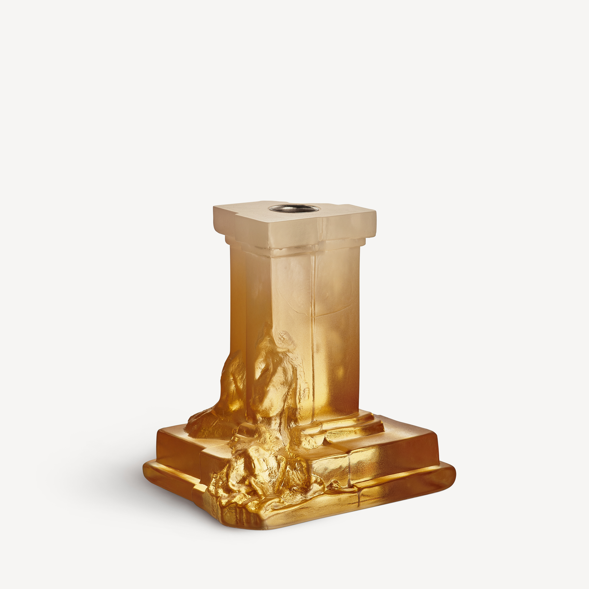 Rocky Baroque candlestick amber haze 150mm
