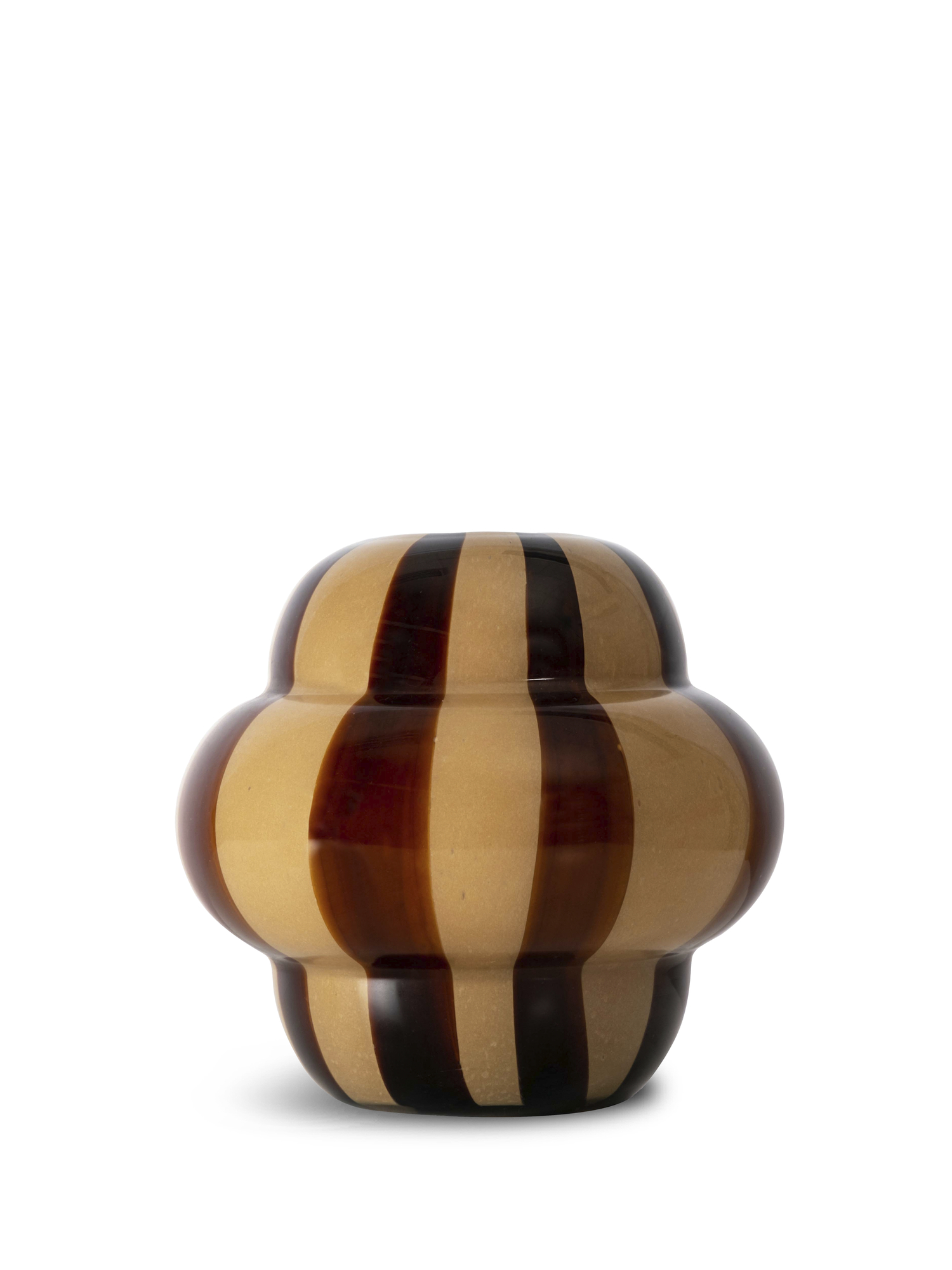 Vase Curlie, Brun/beige