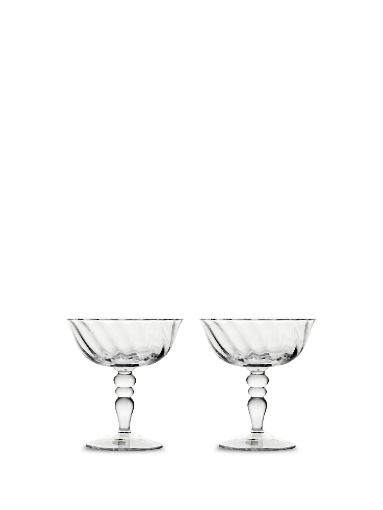 Italiensk champagne coupe Opacity, 2-pk.