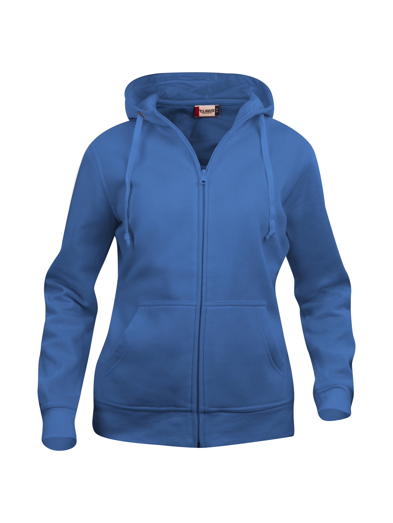 Hettejakke Clique Basic Hoody Full Zip Dame i Kongeblå