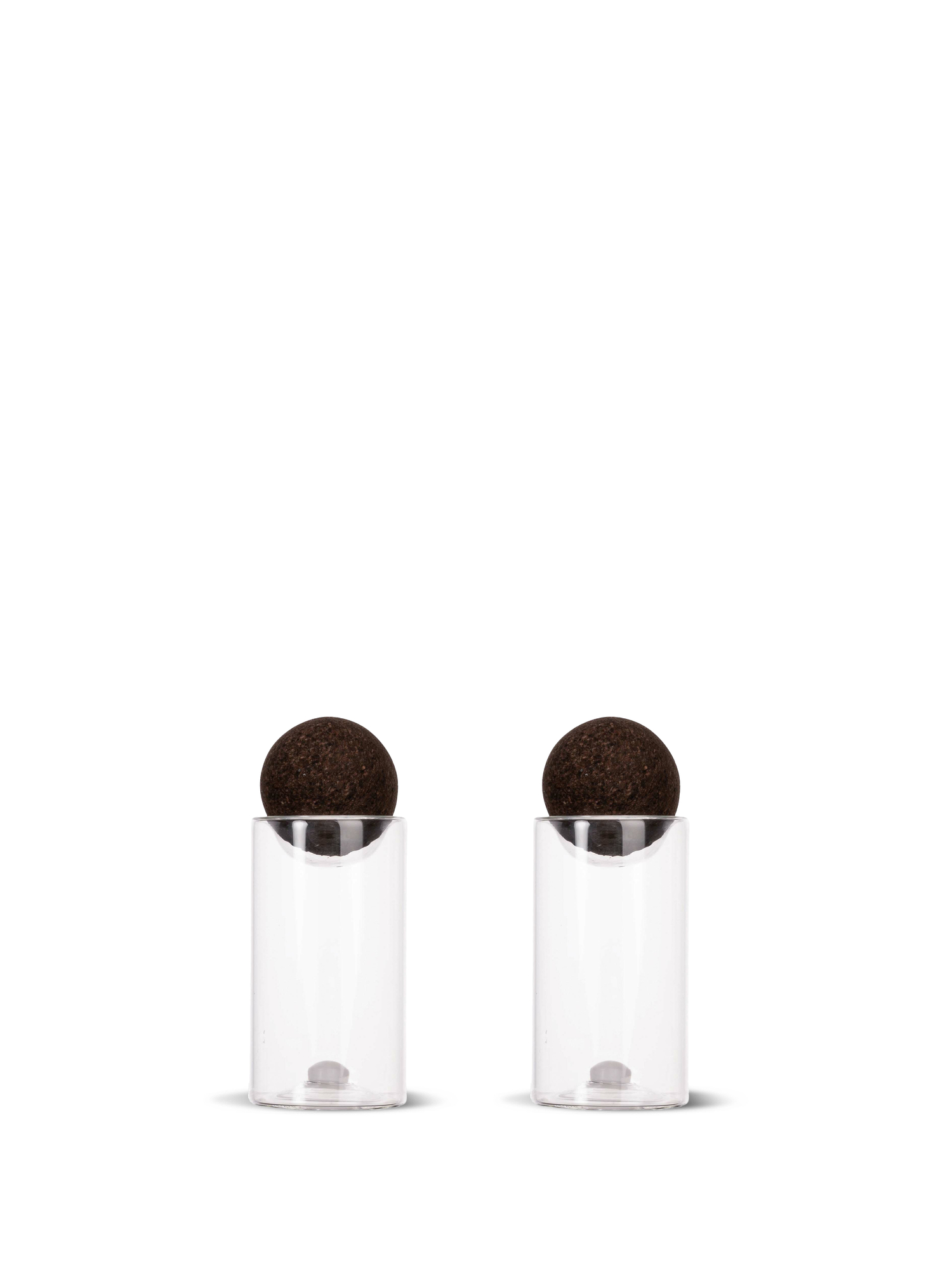 Nature salt- og peppersett med kork-kule, 2-pk