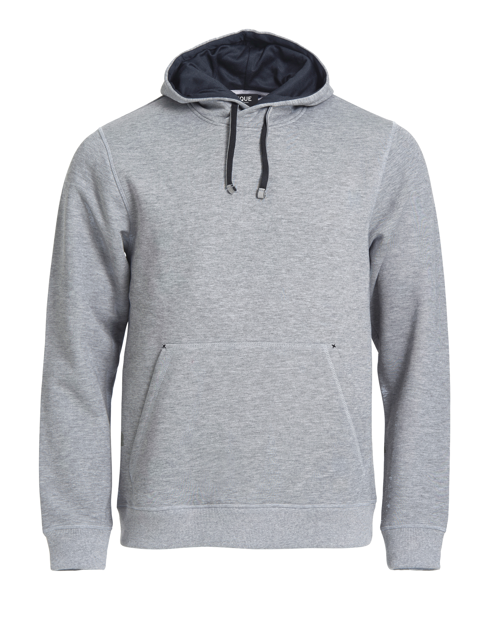 Hettegenser Clique Classic Hoody Herre i Gråmelert